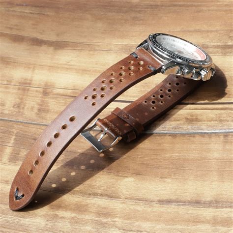 Genuine Leather Watch Strap Mm Mm Mm Mm Handmade Watch Etsy