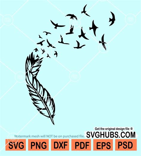 Memorial Feathers Svg Visual Arts Craft Supplies Tools Etna Pe