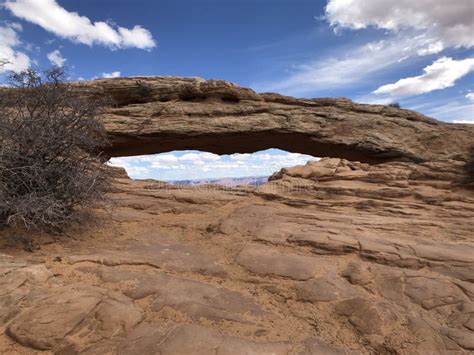 Parque Nacional De Canyonlands Del Arco Del Mesa Foto De Archivo