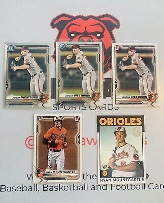 Baltimore Orioles Baseball Card Lot X Jordan Westburg Ryan Mountcastle