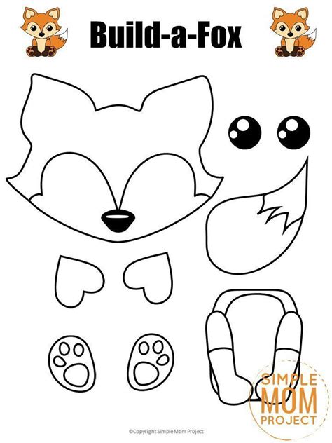 Click And Get These Adorable Woodland Or Arctic Fox Templates To Make