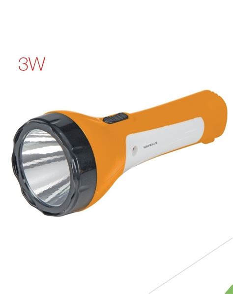 Plastic 3w Led Torch Battery Type Lithium Ion White In Thane Nafees Enterprise