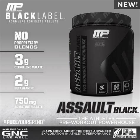 Assault Black 348g Pré Treino Importado Muscle Pharm BodySaver