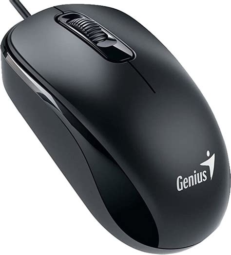 Mouse Genius Dx Preto Usb Dpi Botoes Ambidestro