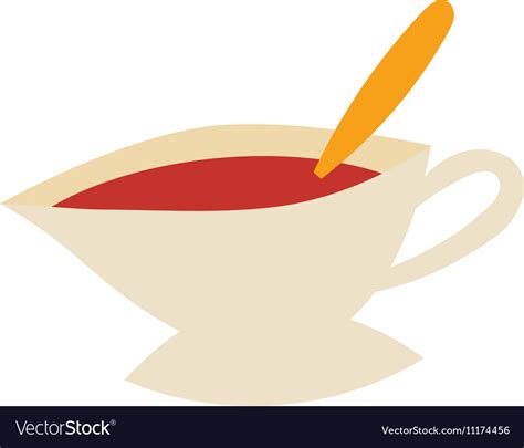 Cup Of Fresh Hot Tea Royalty Free Vector Image