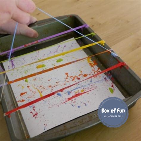 Rubber Band Painting — Munchkin Fun At Home