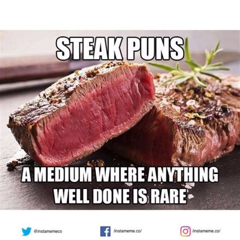 Steak Puns Dad Jokes Food Humor Meat Puns