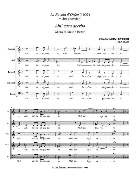 L Orfeo Sv Monteverdi Claudio Imslp Free Sheet Music Pdf