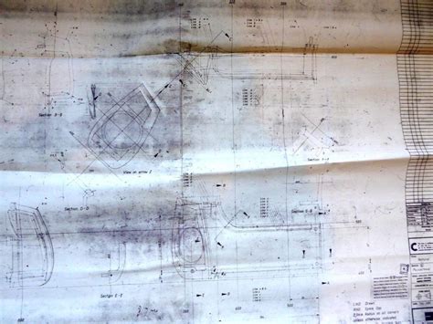 3 DELOREAN Car BLUEPRINTS- 1 is for Door (Recess Panel) & 1 is for ...