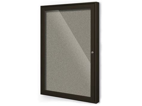 Mooreco Balt 94pcb O Outdoor Enclosed Bulletin Board Cabinet Coffee Trim 1 Door 36 H X 24 W