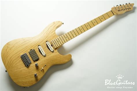 SAITO GUITARS S 622 SSH Ash M Naked Blue Guitars Online Store