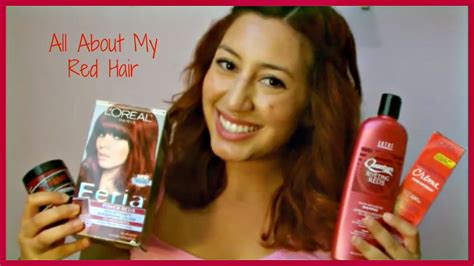 How I Dyed My Hair Red And Hair Care Routine Youtube