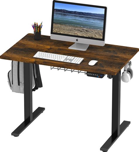 SHW 40 Inch Electric Height Adjustable Desk With Digital Display