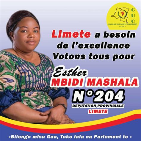 Élections 2023 candidate N204 Esther Mbidi Mashala reçoit le soutien