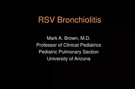 Ppt Rsv Bronchiolitis Powerpoint Presentation Free Download Id1217987