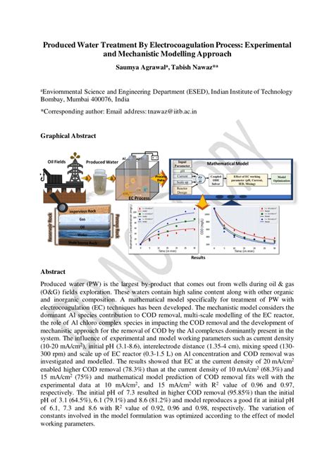 PDF Produced Water Treatment By Electrocoagulation Process