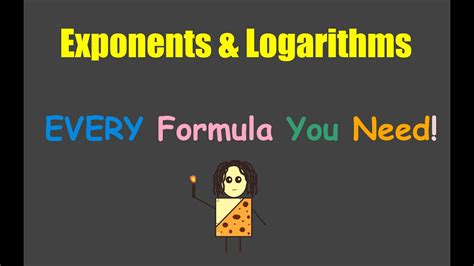 Exponents & Logarithms Formulas CHEAT SHEET