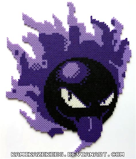 Pokemon Gastly Perler Bead By Kamikazekeeg On Deviantart