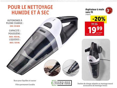 Promo Aspirateur Main Sans Fil Chez Lidl Icatalogue Fr