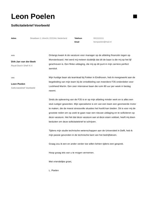 Sollicitatiebrief Voorbeeld 15 Gratis Sollicitatiebrieven In Pdf En Word