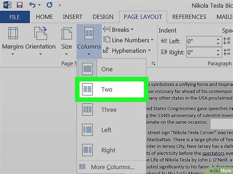 C Mo Hacer Dos Columnas En Word Pasos Con Im Genes