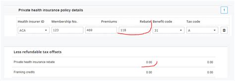 Private Health Cover Rebate Calculator