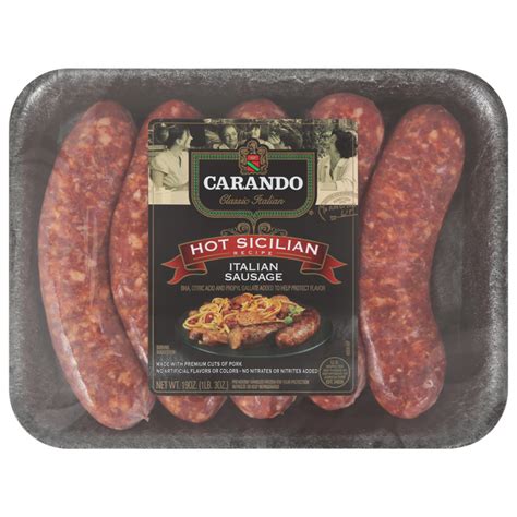 Save On Carando Classic Italian Sausage Hot Sicilian Recipe Ct