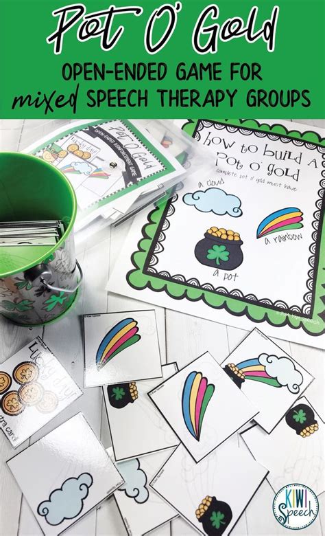 Pot O Gold Open Ended Reinforcement Game For Mixed Speech Therapy