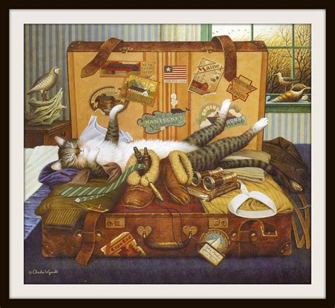 Charles Wysocki Cat Book Print 7 2002 Frameable Wall Art Etsy