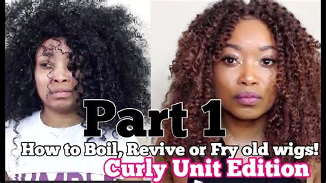 How To Revive Curly Wigs Boiling Water Method Synthetic Vs Human Hair Part 1 Youtube