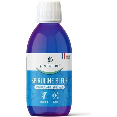 Complement A Base De Plante Spiruline Liquide Bleue Concentr E