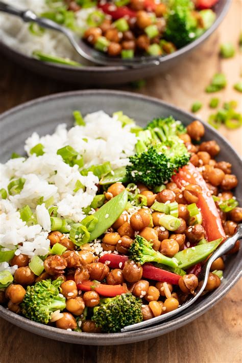 Teriyaki Chickpea Stirfry Alberta Pulse Growers