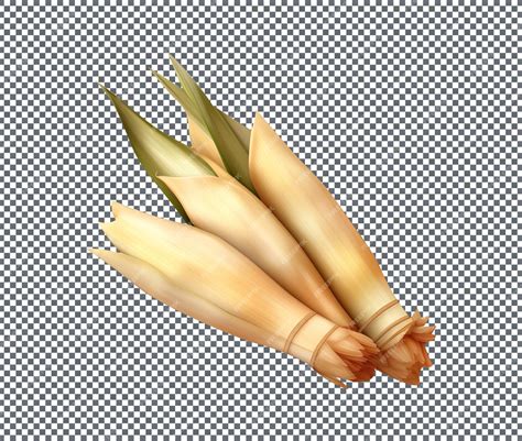 Premium Psd Indonesian Bamboo Shoot Isolated On Transparent Background