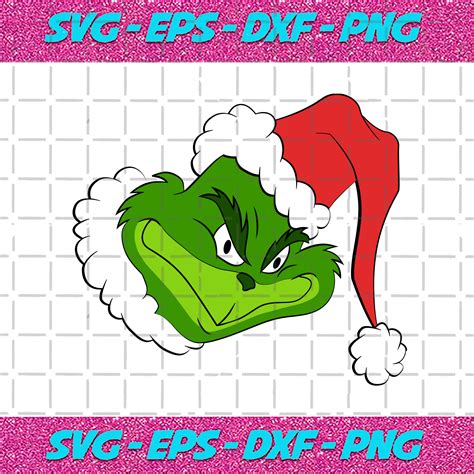 Grinch Face Svg Christmas Svg Grinch Svg Grinch Face Svg Funny Grinch