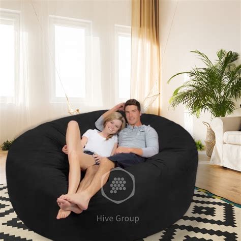 Puff Grande Gigante Casal 140x50 Em Tecido Suede Sem Enchimento Linha