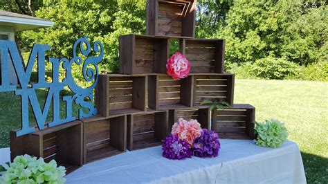 Rustic Wooden Crates X Rustic Cupcake Stand Wooden Crates Etsy