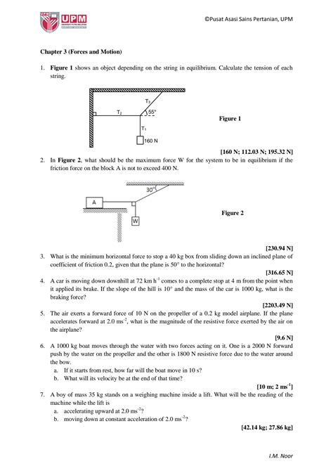 SOLUTION: Forces and motion exercises - Studypool 