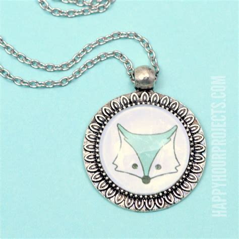 Diy Cabochon Necklace Happy Hour Projects