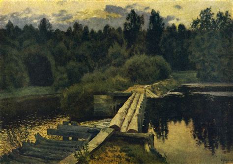 Levitan Painting- Across the River