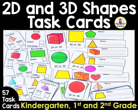 D And D Shapes Task Cards Etsy In Task Cards D And D