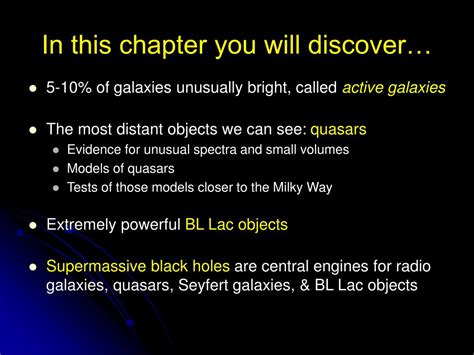 Ppt Quasars And Other Active Galaxies Powerpoint Presentation Free