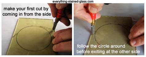 Cutting Stained Glass Circles Tutorial No Circle Cutter Needed