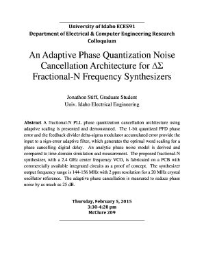 Fillable Online Mrc Uidaho An Adaptive Phase Quantization Noise