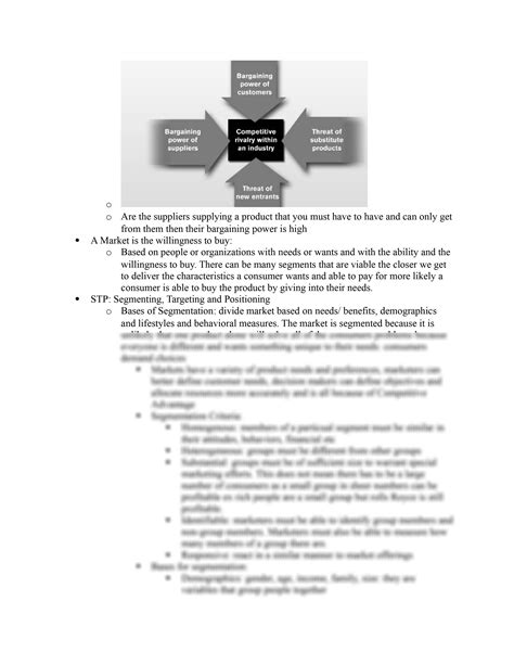 Solution Mkt Exam Study Notes For Exams Page No Studypool