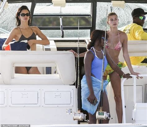 Kendall Jenner And Hailey Bieber Sexy Bikini In Jamaica The Fappening