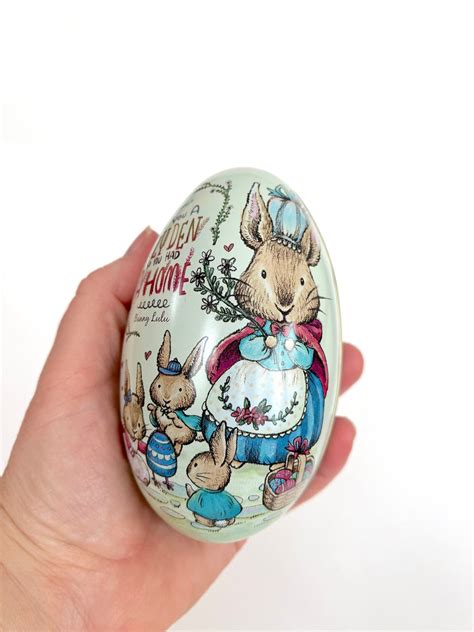 Large Decorative Metal Easter Egg To Fill With Surprises Etsy