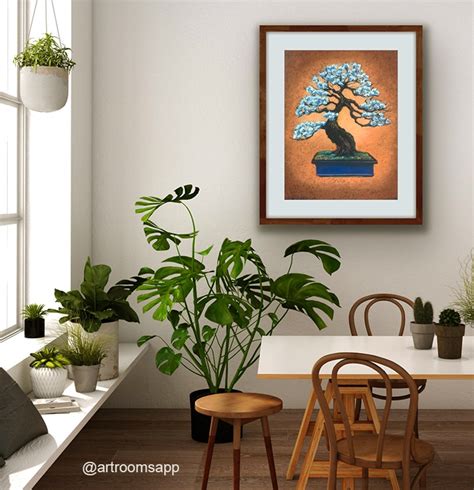 Flowering Plum Bonsai – Pastel | Ron Reekers Fine Art