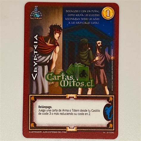 217 240 Cripteia Mitos Y Leyendas Invasión Cartas Mitos