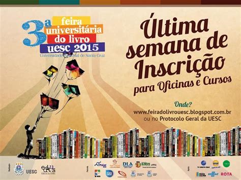 blog do jonildo glória A 3ª Feira Universitária do Livro da UESC