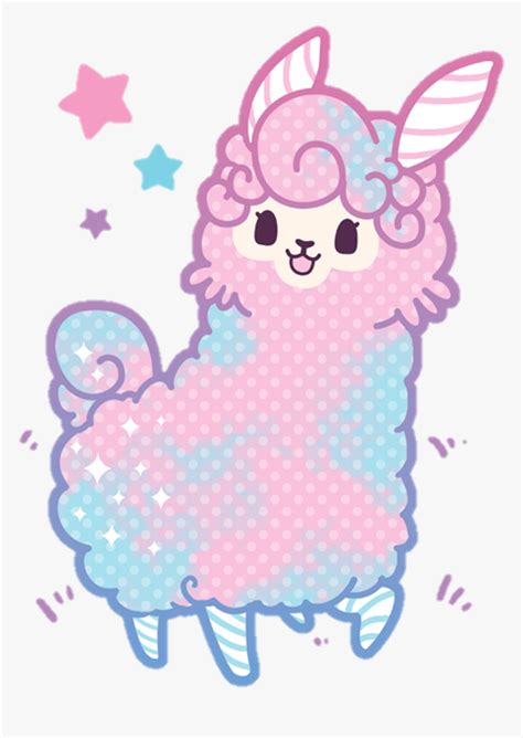 Llama Png Kawaii Cotton Candy Llama Kawaii Transparent Png